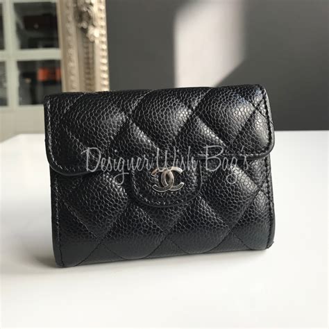 chanel classic small wallet size|Chanel small wallet on chain.